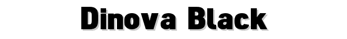 Dinova Black font